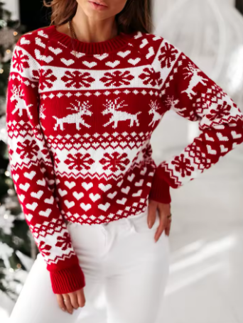 Long Sleeve Christmas Sweater for Women