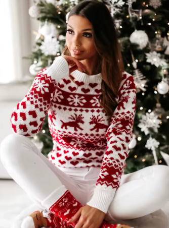 Long Sleeve Christmas Sweater for Women